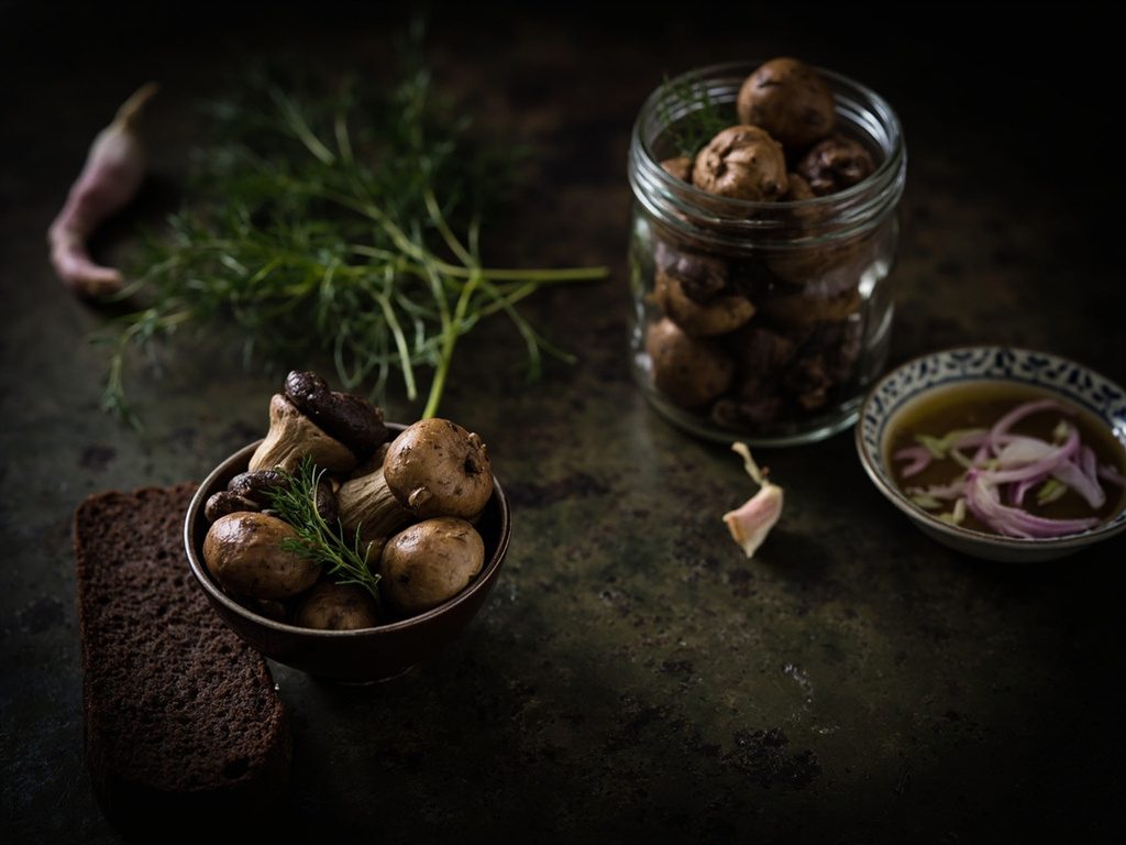 Griby solionye — champignons salés des forêts
