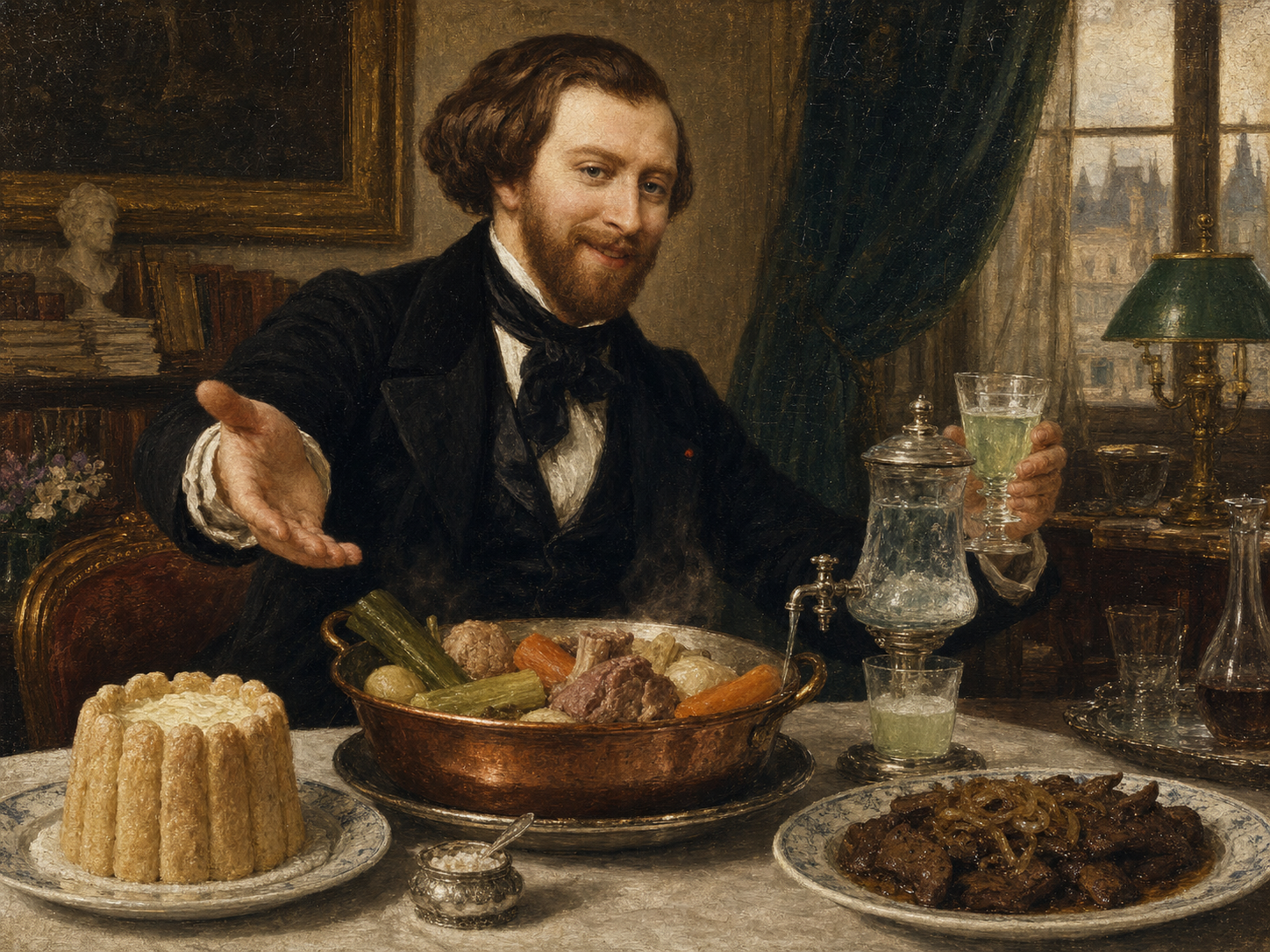Alfred de Musset à table