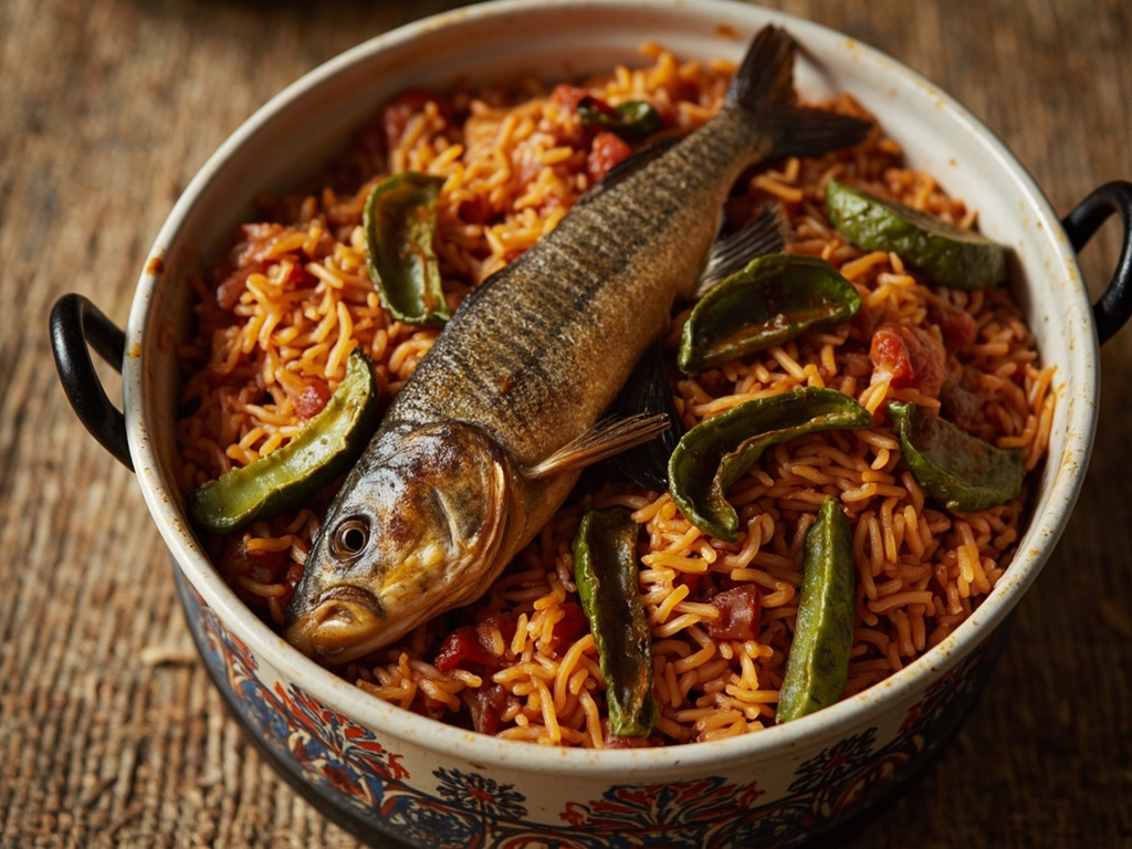 Rice with Fat (Niger Captain Fish Sauce)