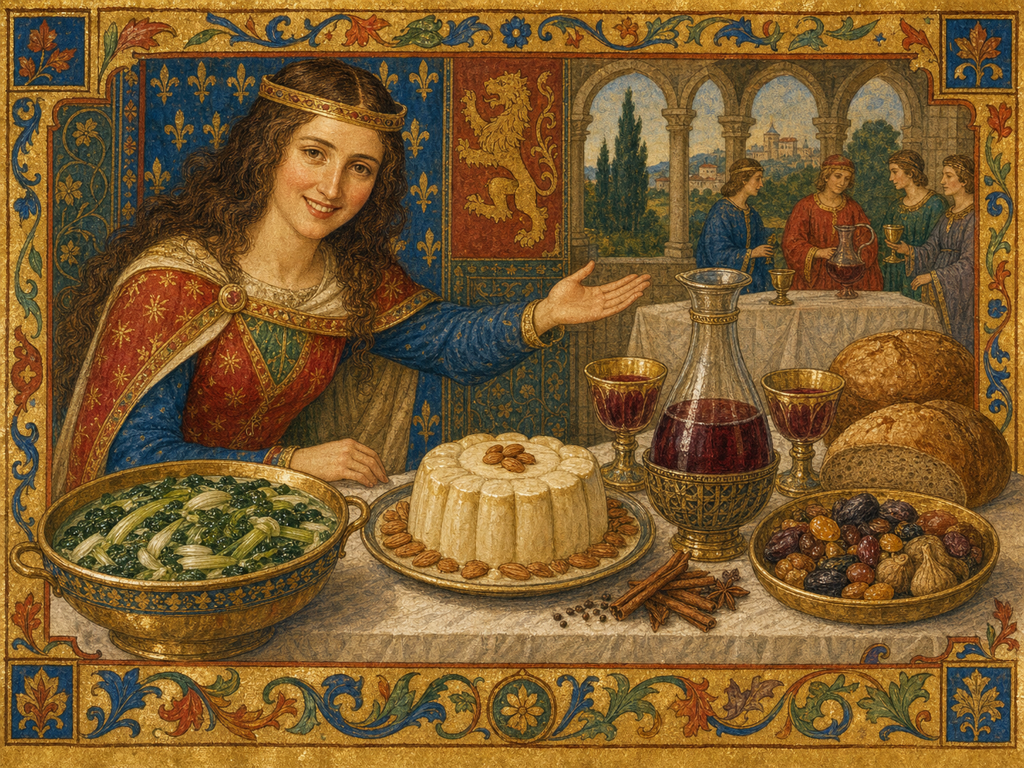 Eleanor of Aquitaine at the table