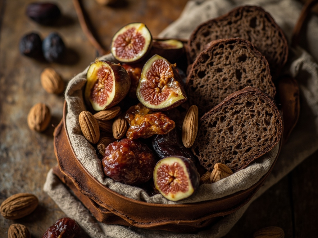 Pain bis et fruits de la route vers la Terre Sainte
