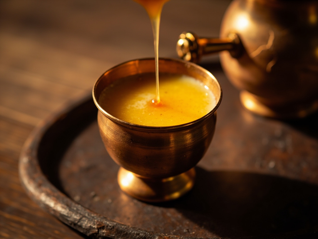 Madhuparka — honey, curd, and ghee beverage for the guest