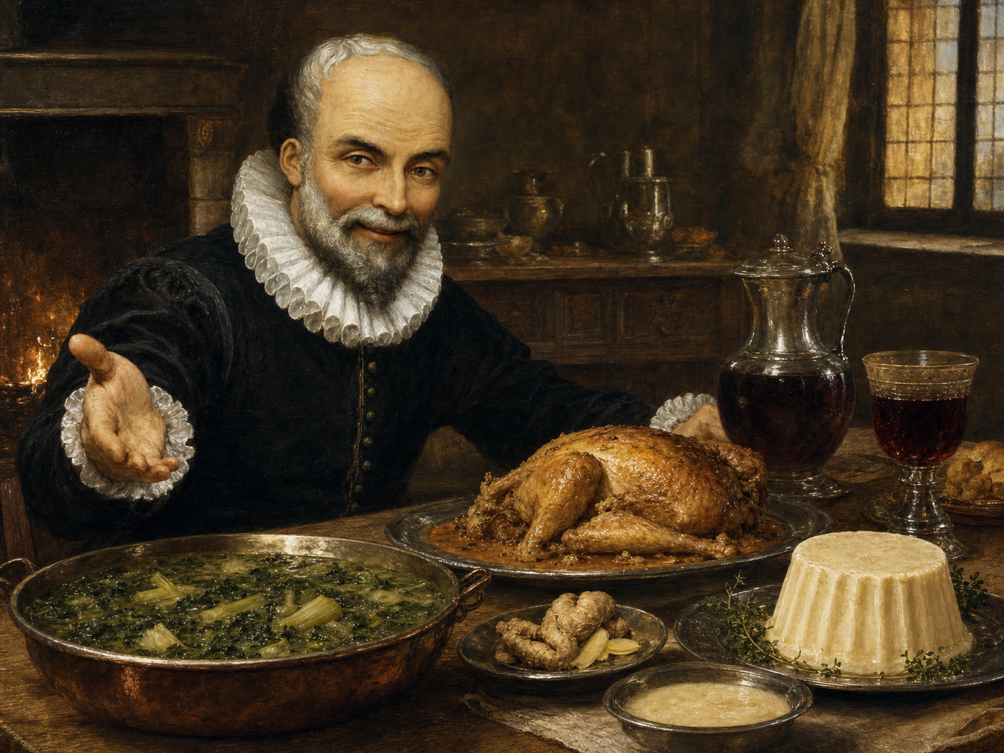 Ambroise Paré at the table