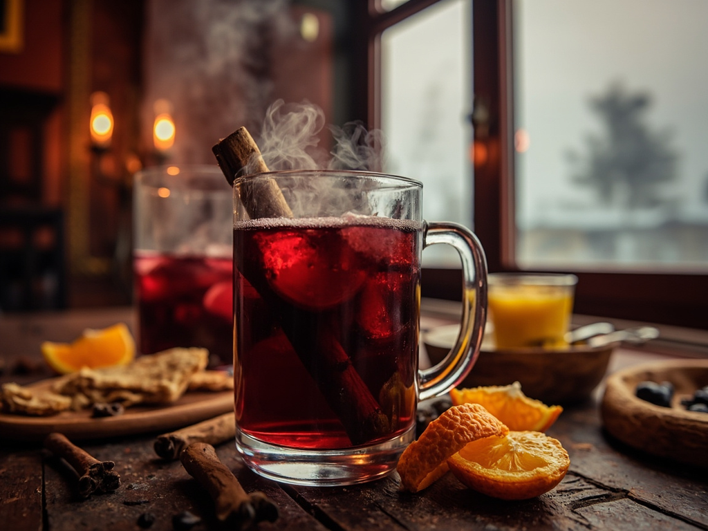 Vin brûlé (vin chaud épicé des brumes lombardes)