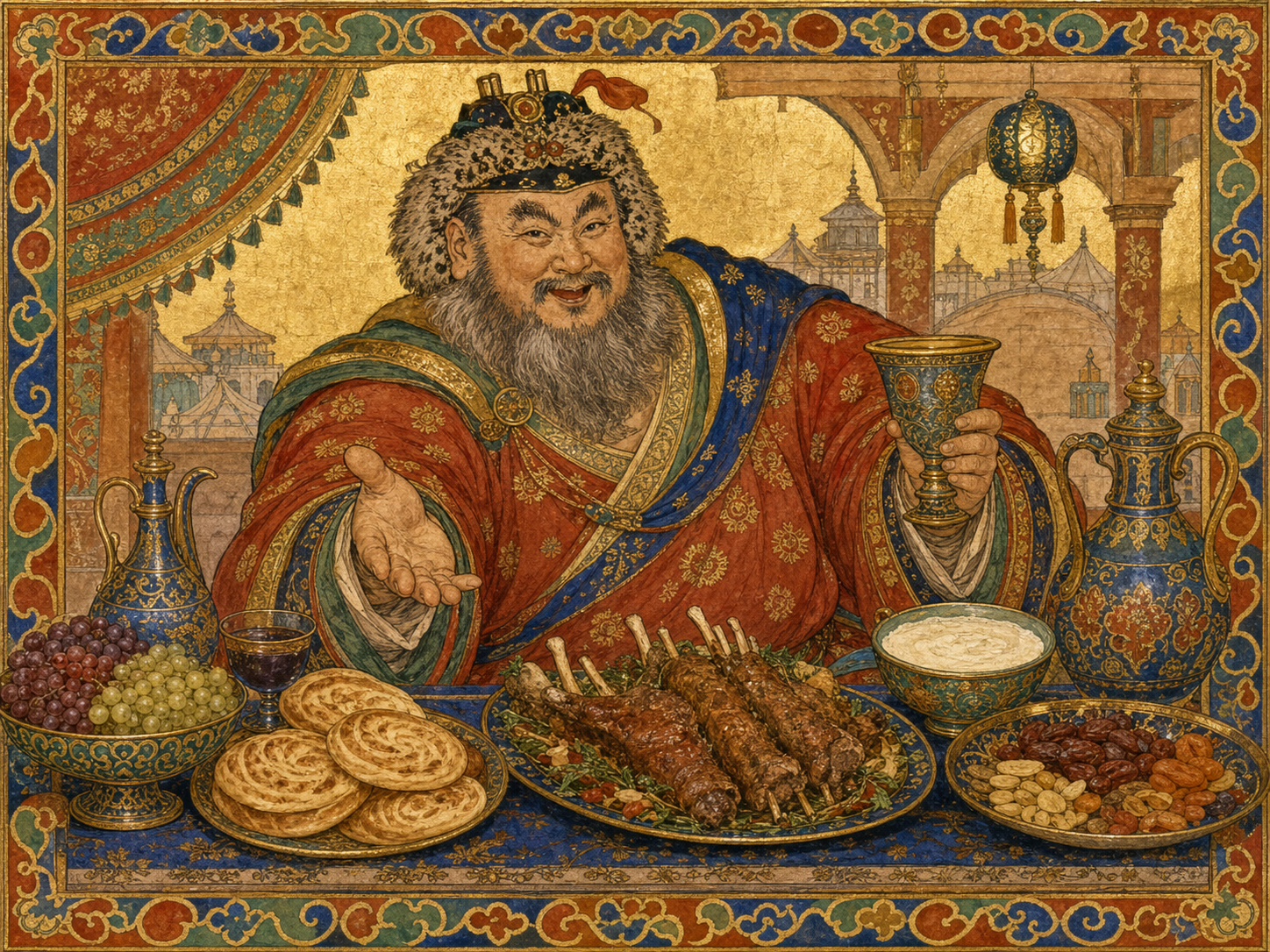An Lushan at the table