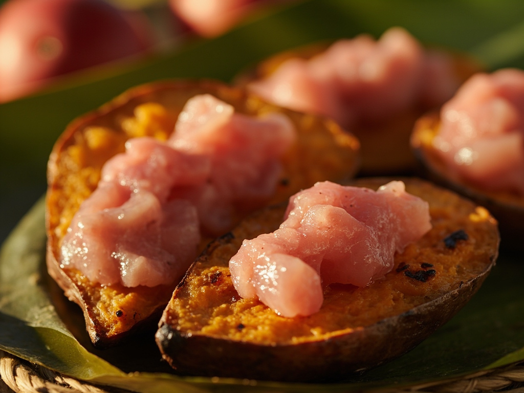 Braised Sweet Potatoes and Guava, Travel Snack