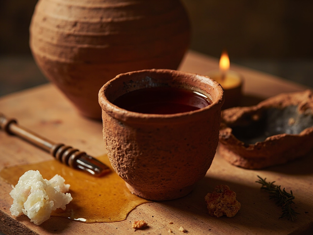 Honeyed Resinated Wine for Libation