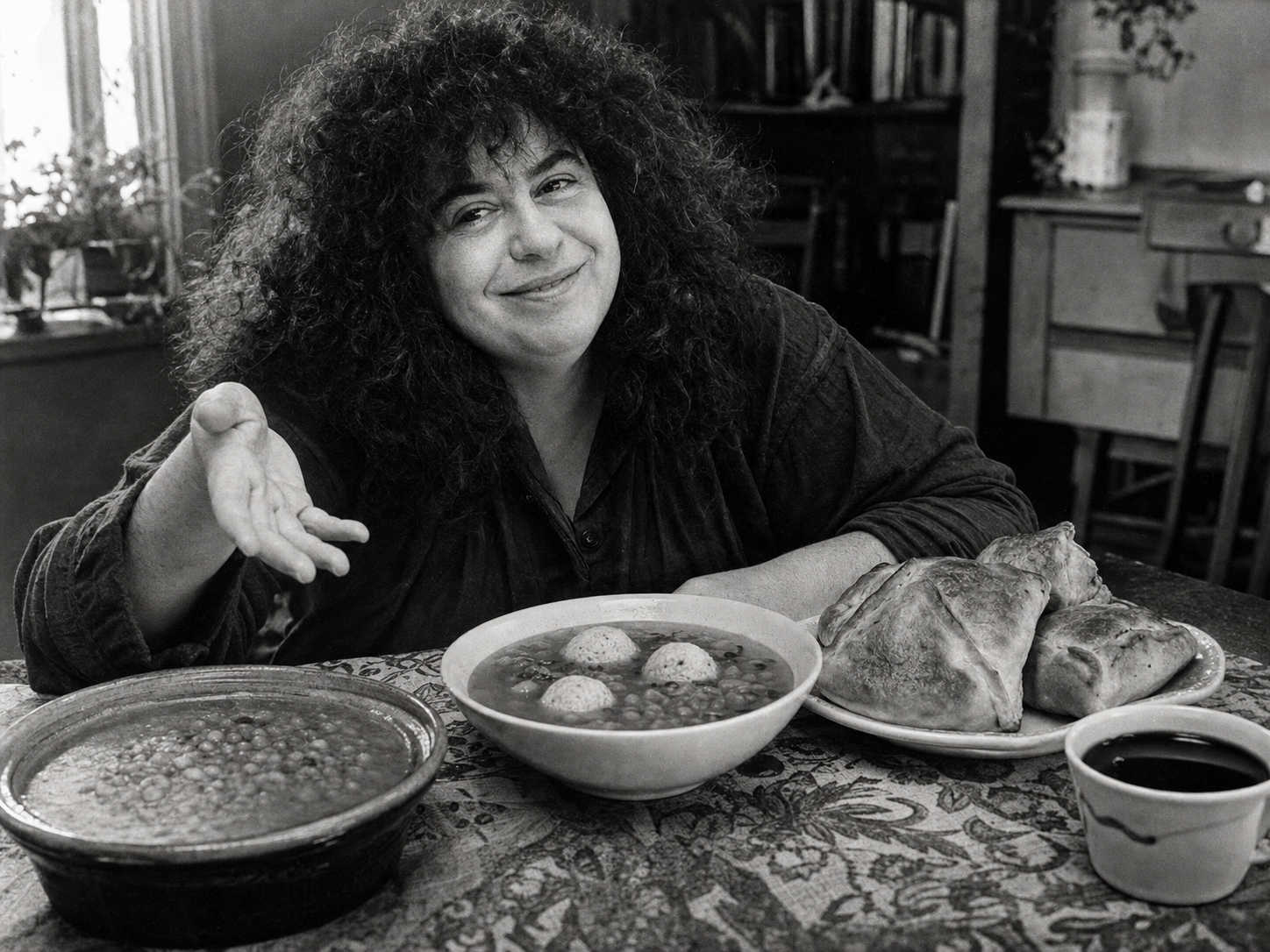 Andrea Dworkin à table
