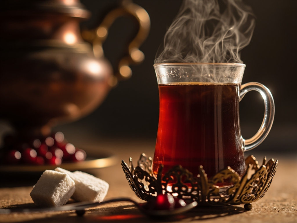 Le tchaï au samovar, servi dans le verre