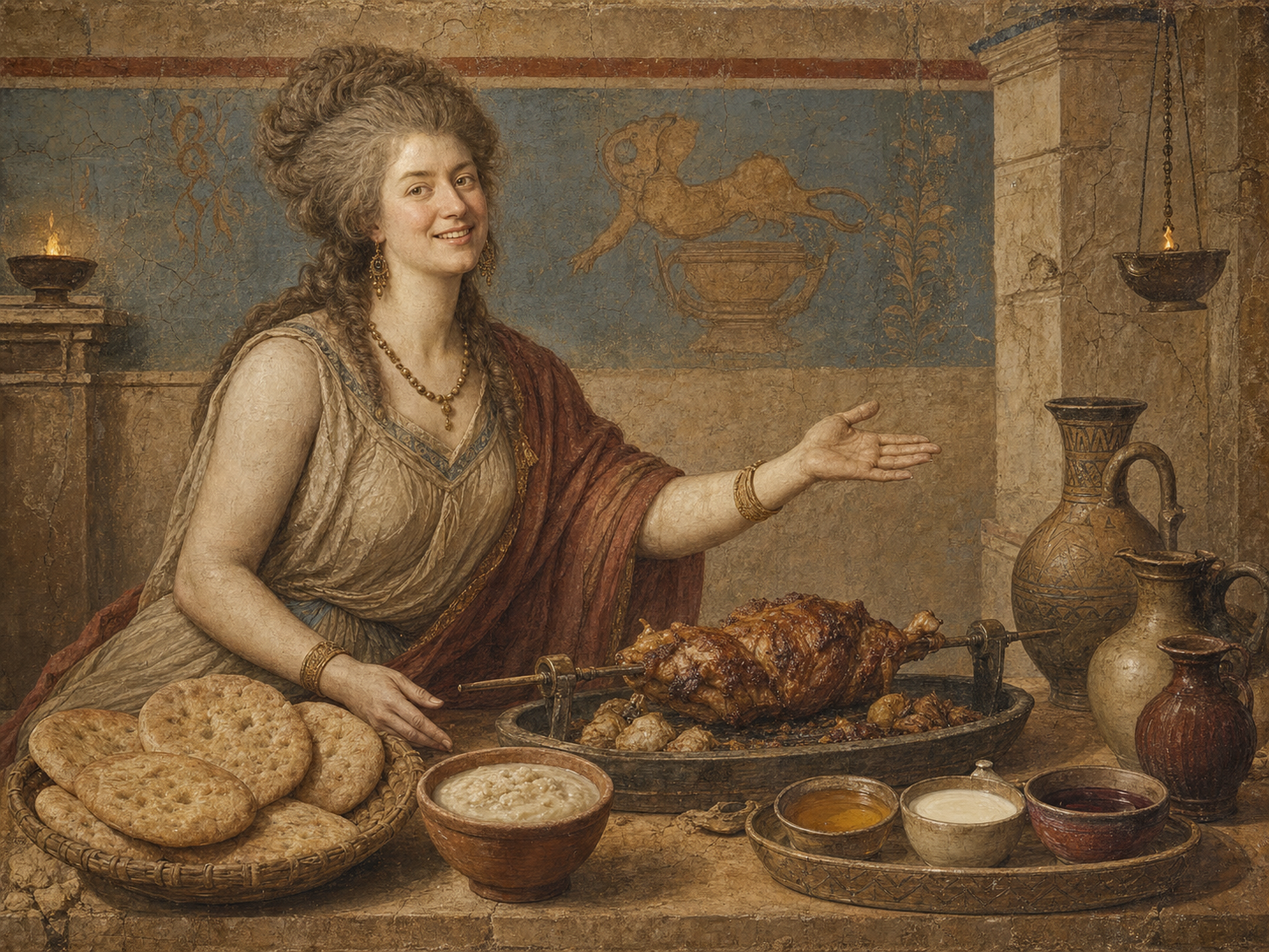 Andromache at the table