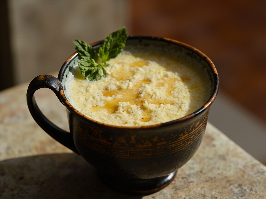 Kykeon, the barley-and-cheese drink