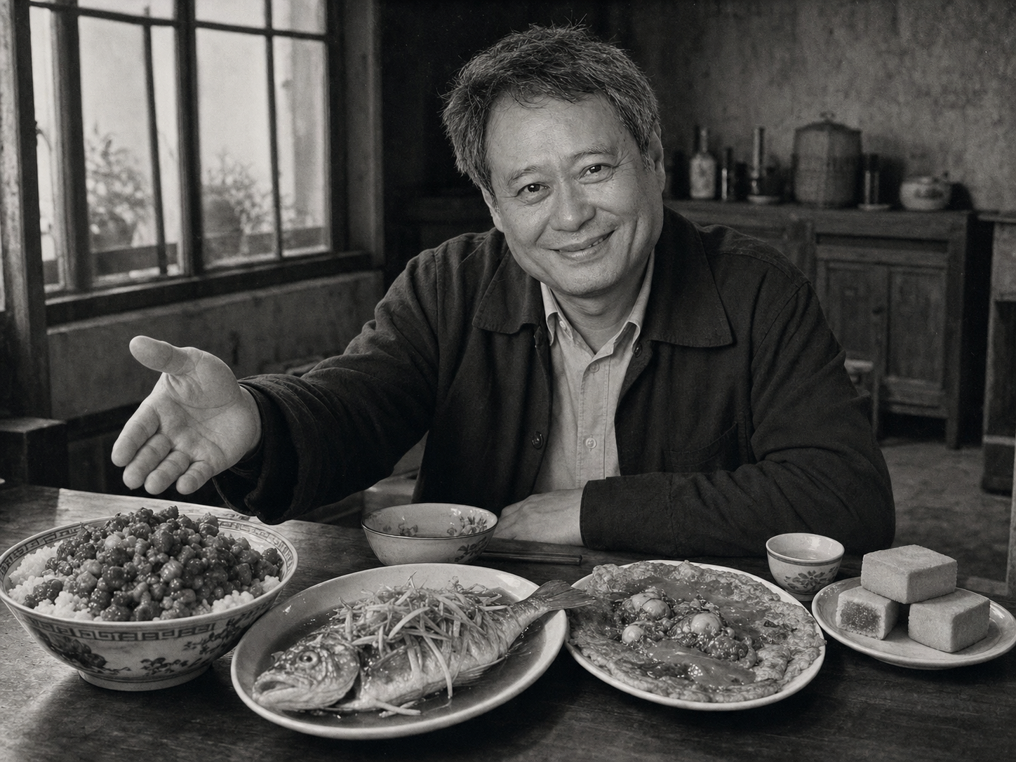 Ang Lee at the table