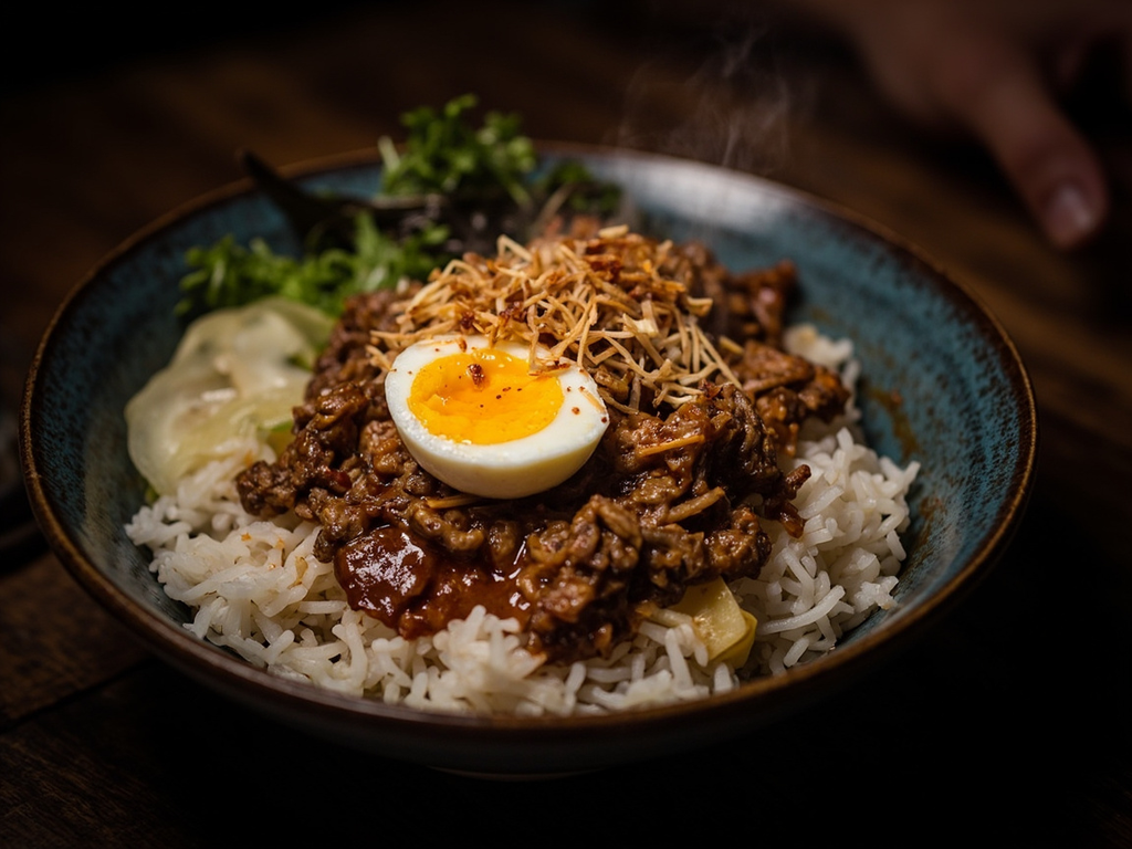 Lu rou fan — riz au porc braisé