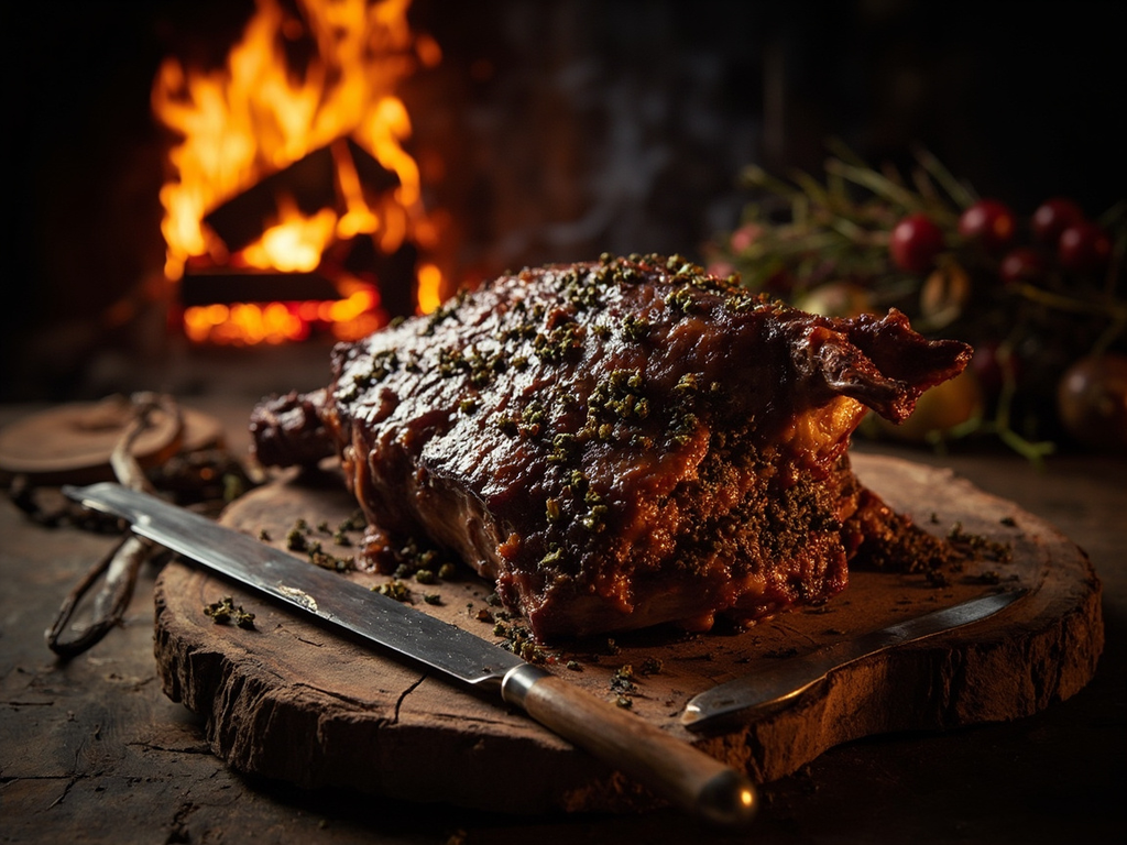 Galti steiktr — Roasted wild boar from the great hearth