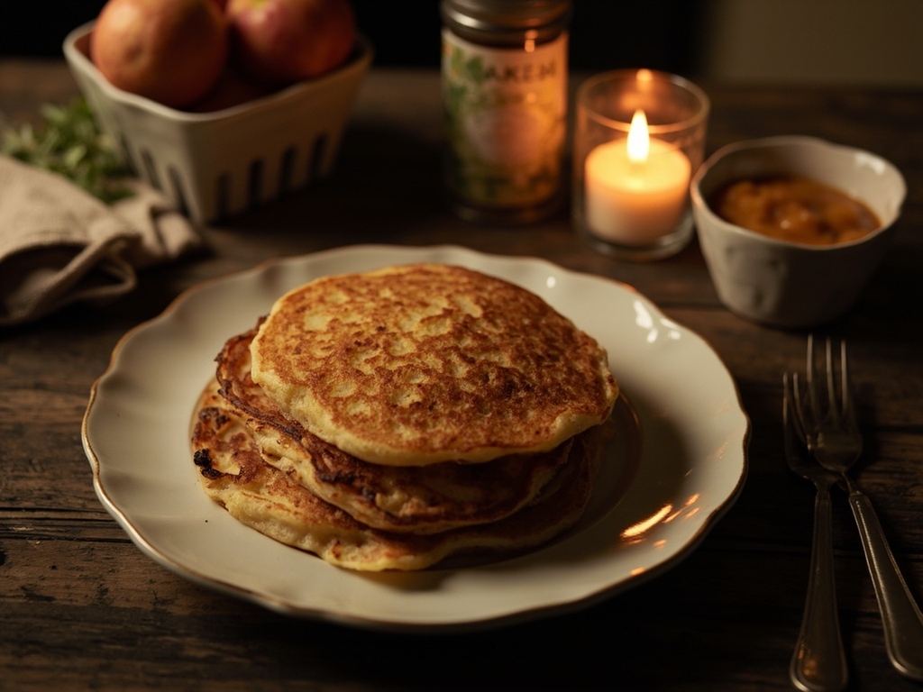 Aardappelpannenkoekjes — grated potato pancakes (Hanukkah)