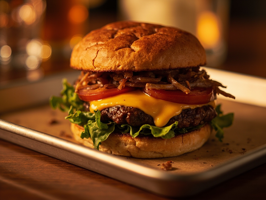 Oscars after-party 'animal style' cheeseburger