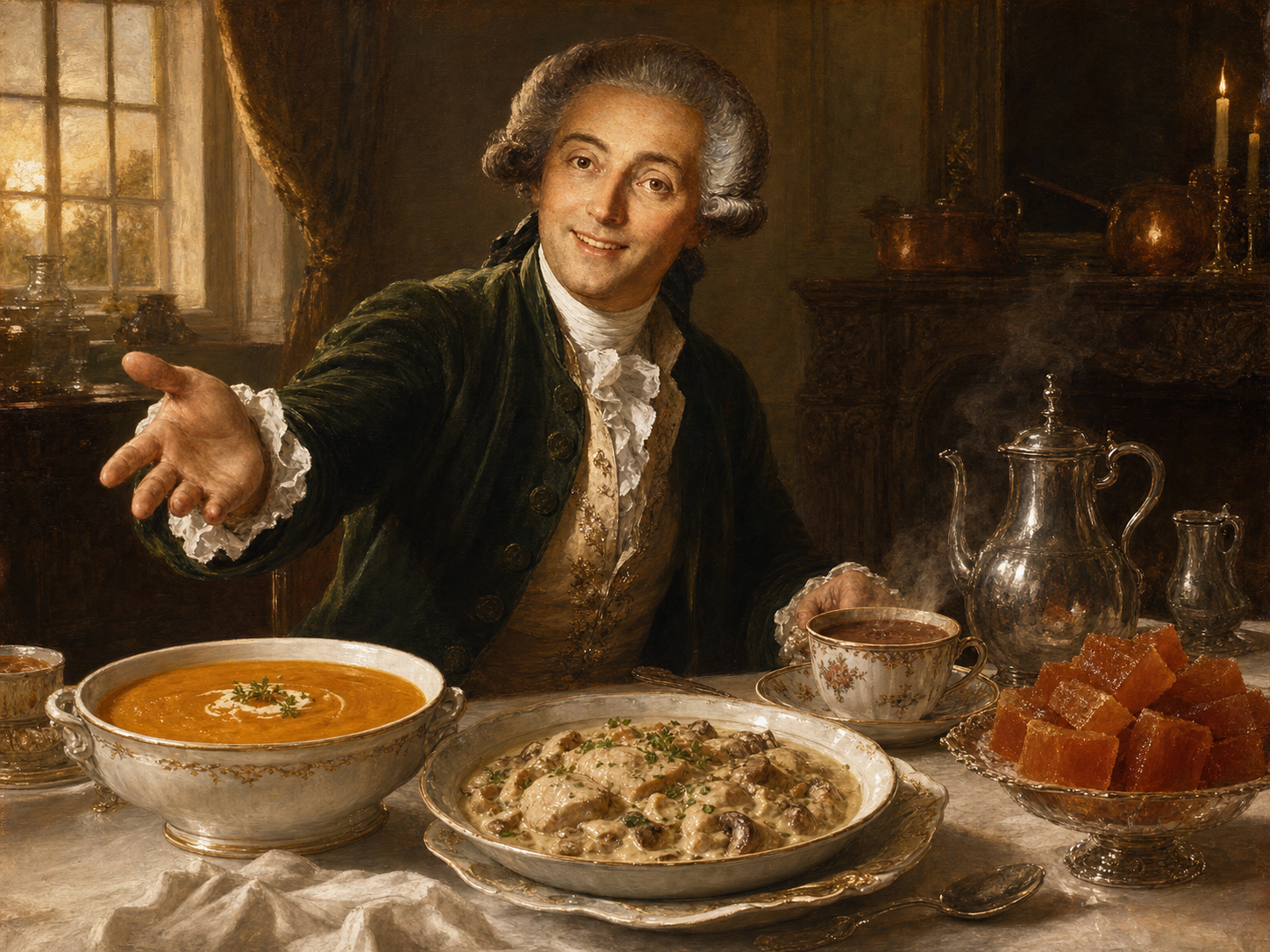 Antoine de Lavoisier à table