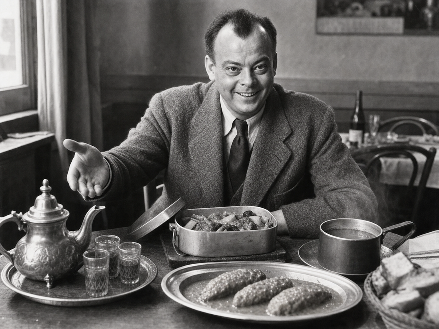 Antoine de Saint-Exupéry à table
