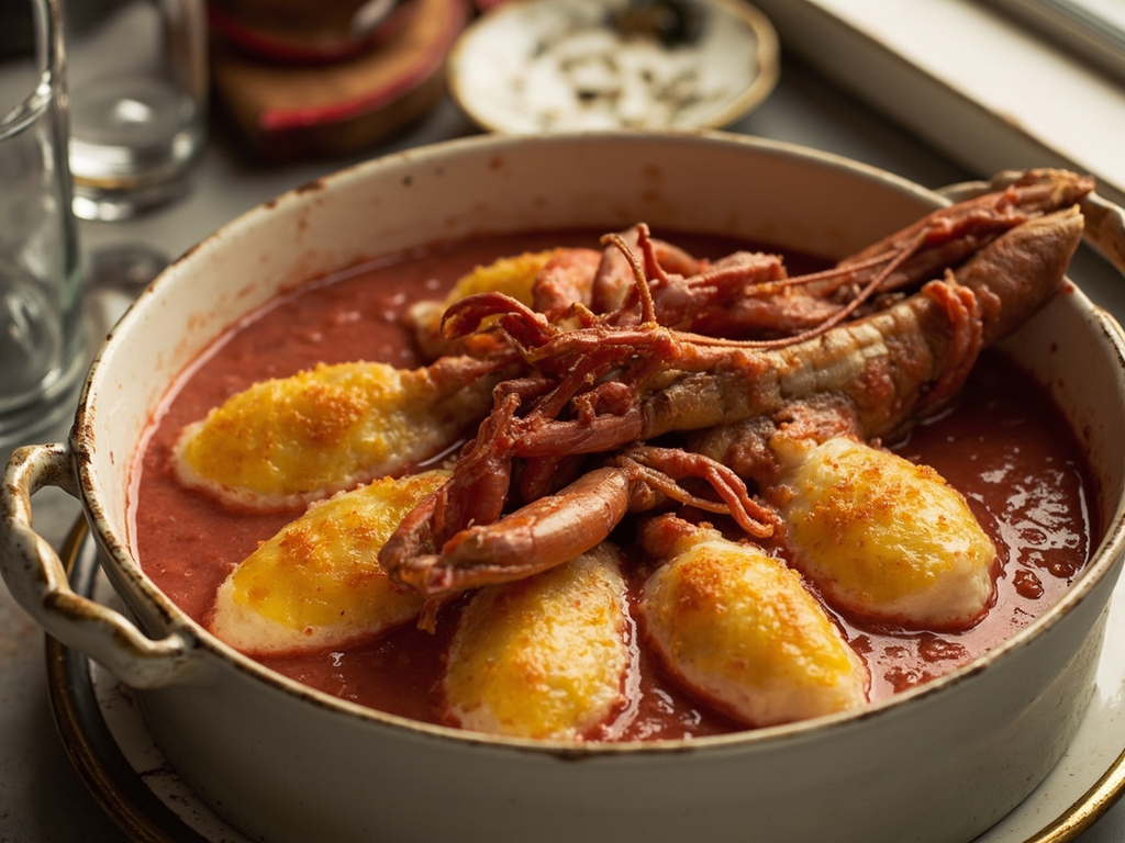 Quenelles de brochet, sauce Nantua