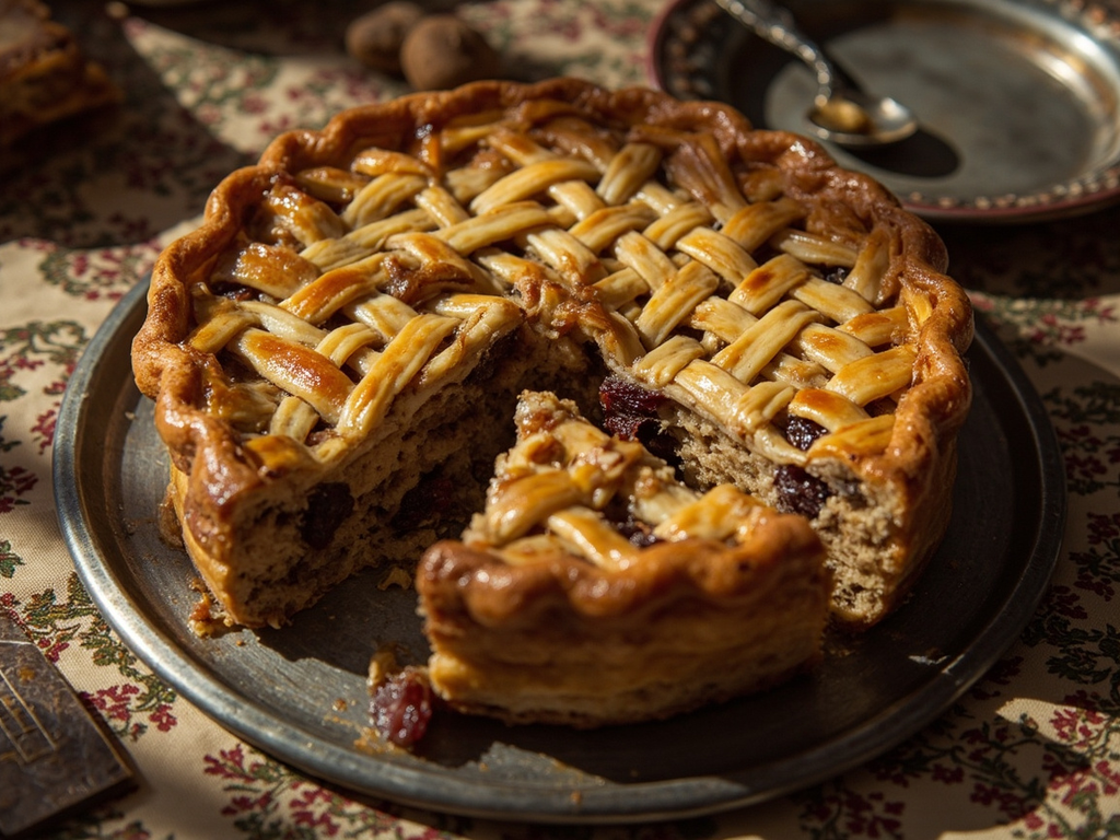 Capon and Prune Pie with Sweet Spices
