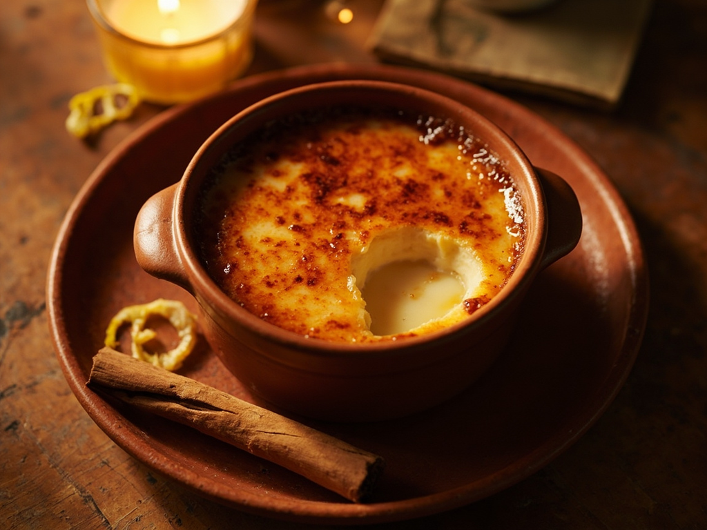 Crema catalana (crème brûlée à la catalane, de la Sant Josep)