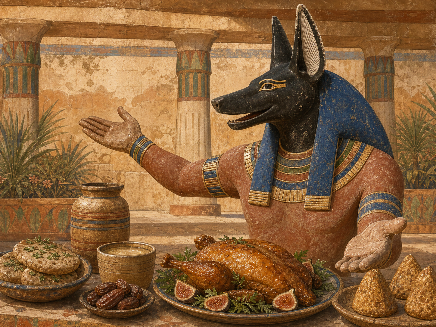 Anubis à table