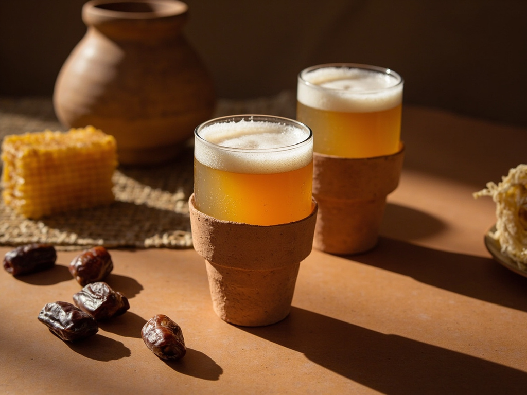 Bière douce d'orge au miel et à la datte (heqet)