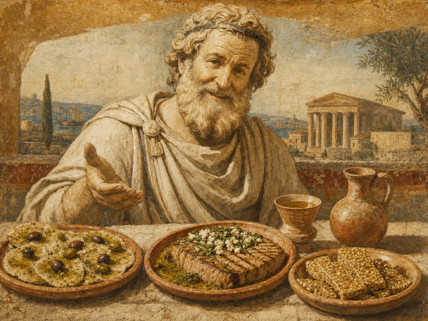 Archimedes at the table