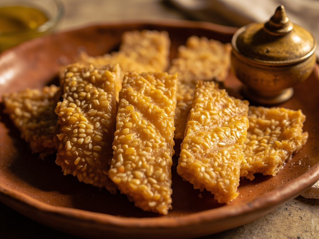 Pasteli, sesame and honey bar