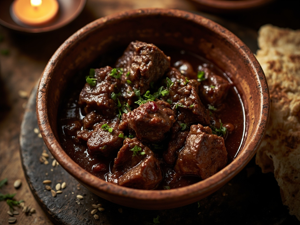 Agneau au vin et à la coriandre du marzeaḥ