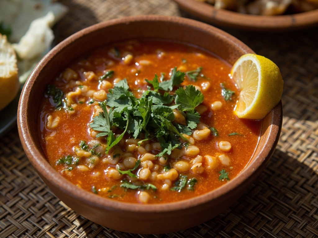 Chorba Frik with Lamb and Coriander