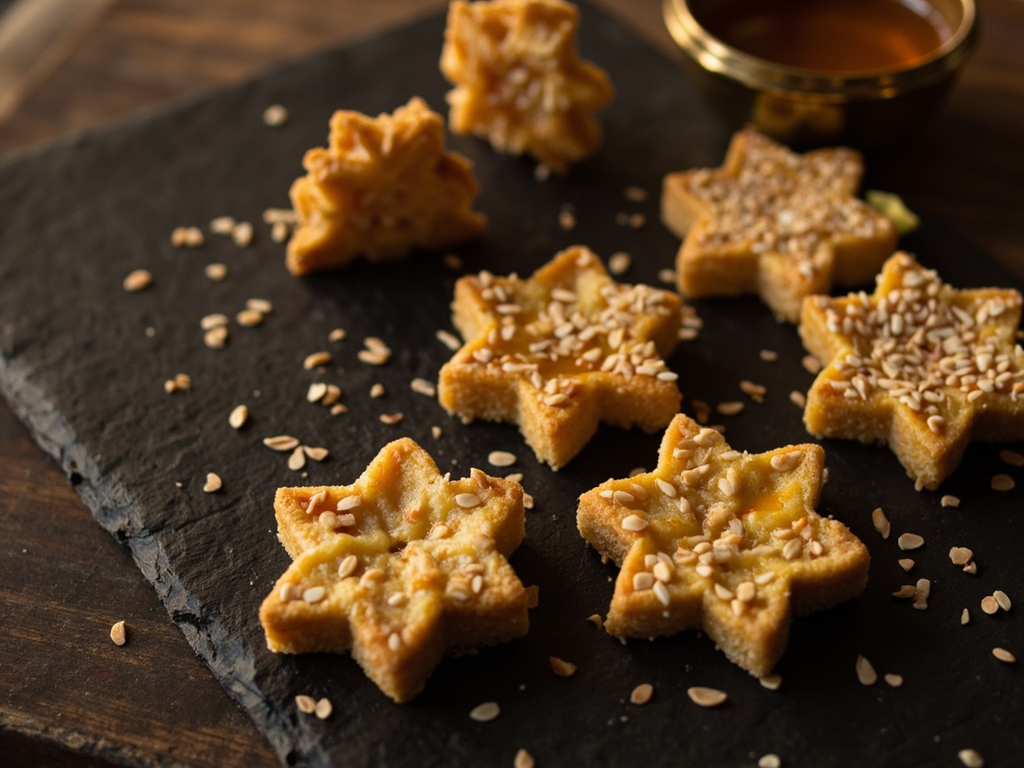 Gâteaux à la Reine du Ciel (miel, sésame et figue)