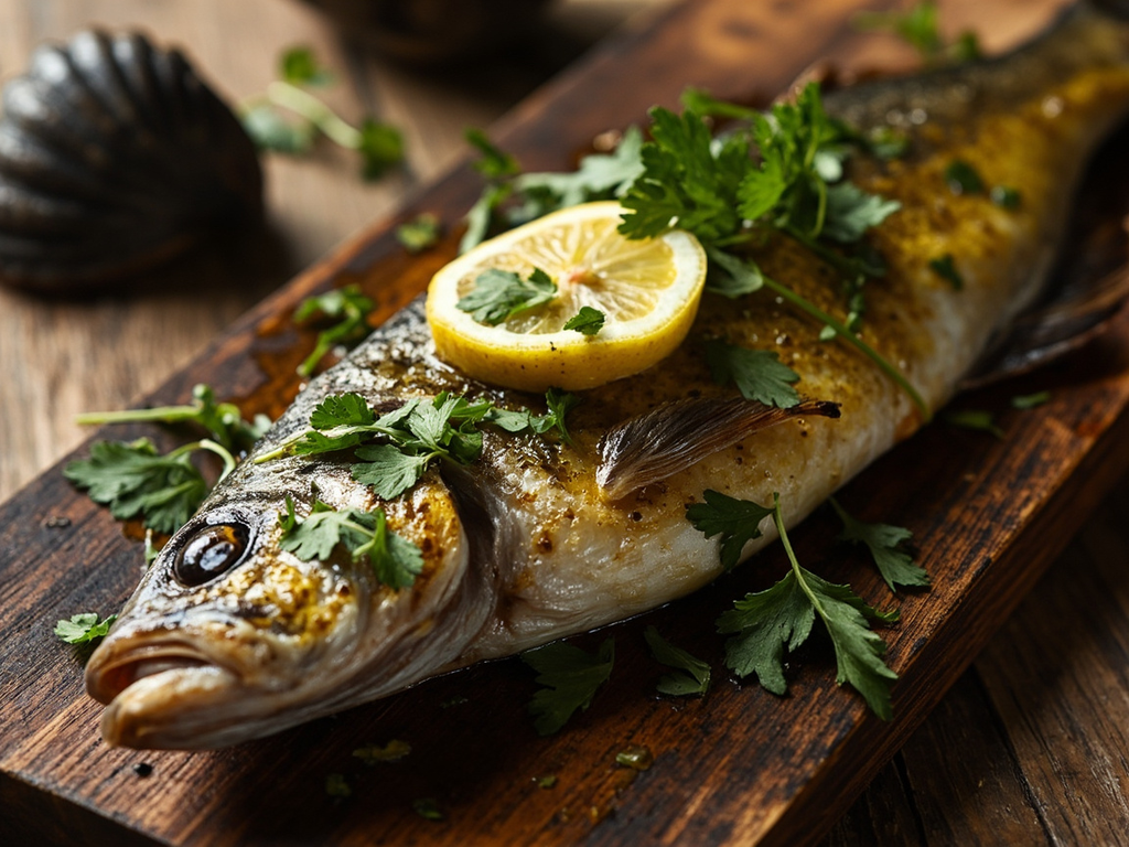 Grilled Fish of Tyre with Brine and Herbs