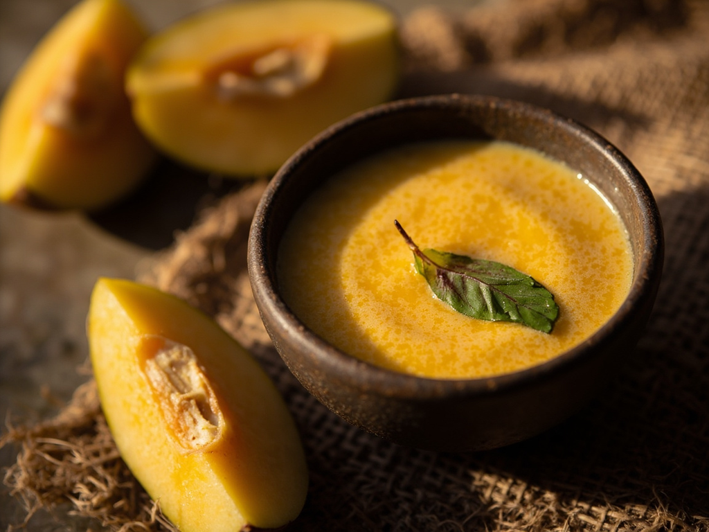 Mazamorra de lúcuma et maïs