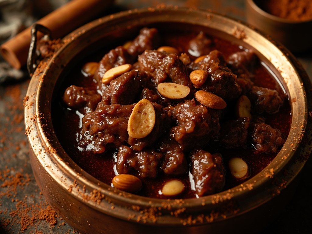 Sikbâj of lamb with vinegar and dates