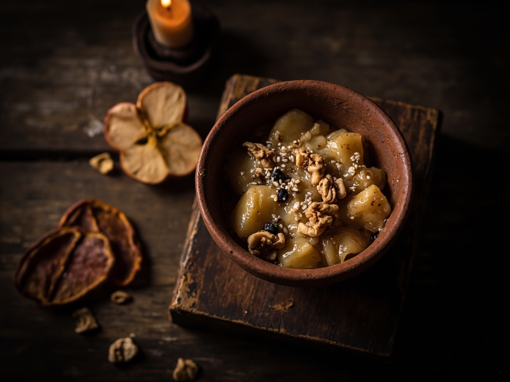 Koutia — grains de blé au miel et au pavot