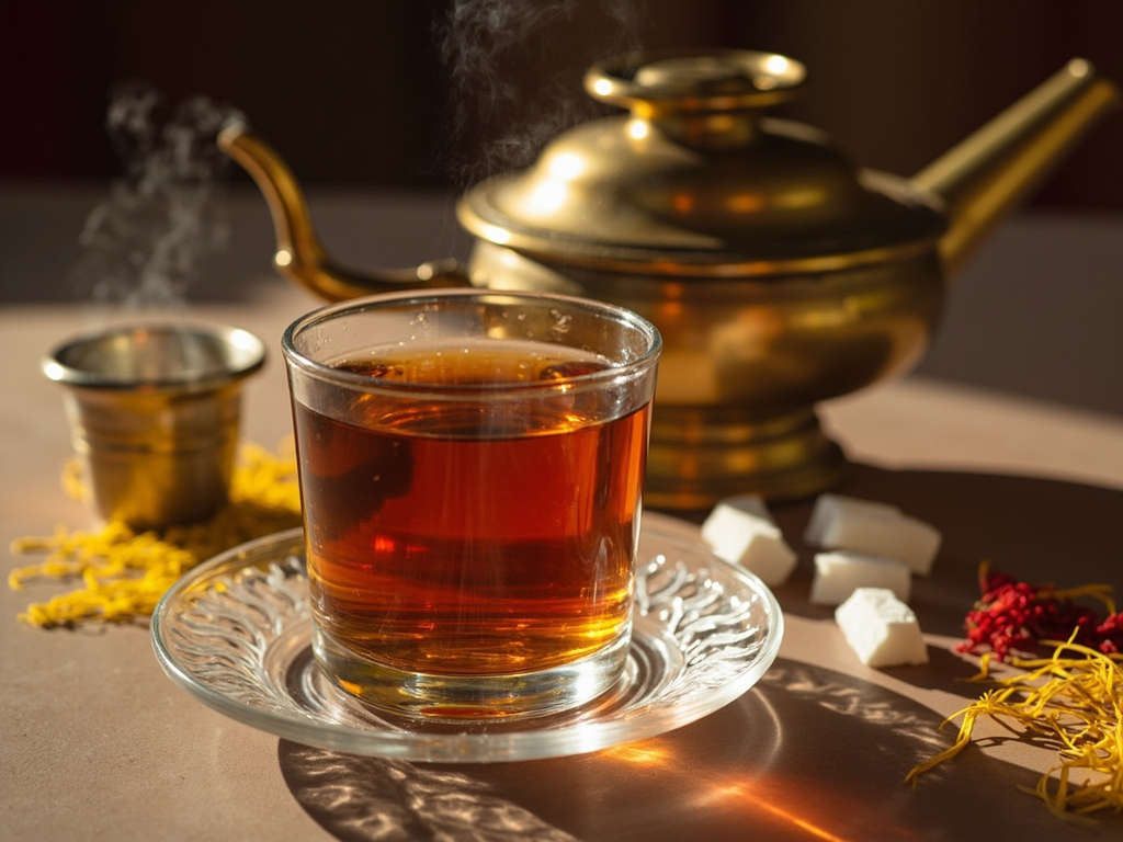 Chái du samovar — thé persan au safran et à la cardamome