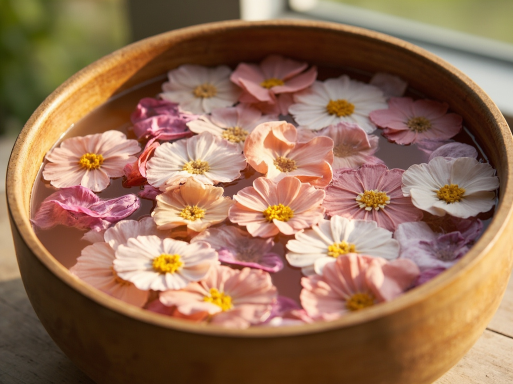 Sweet bush flower water