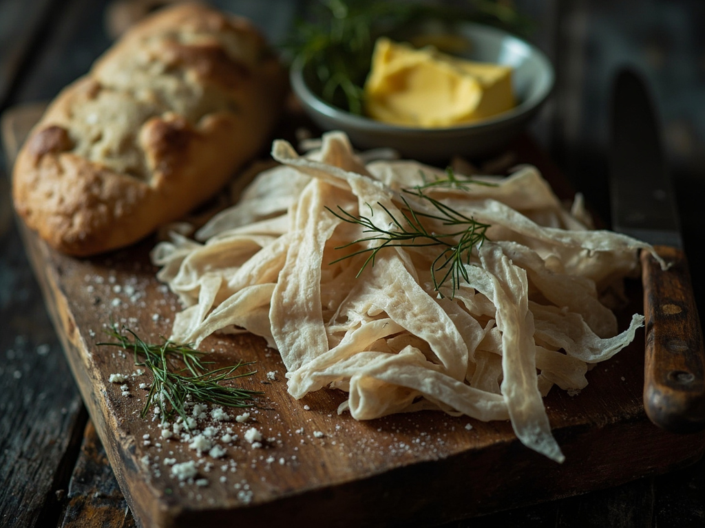 Traveler's nesti: dried fish and barley butter