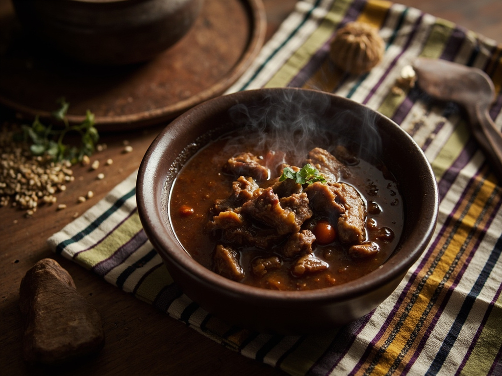 Chairo, soupe de chuño et charqui