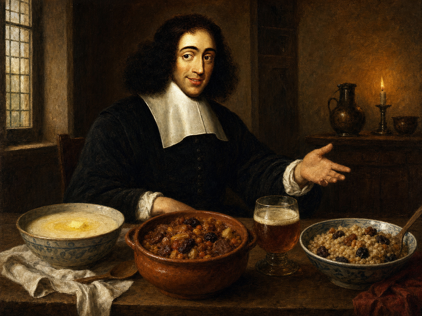 Baruch Spinoza à table