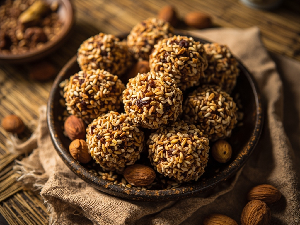 Pains de figues au miel et sésame, pour la route