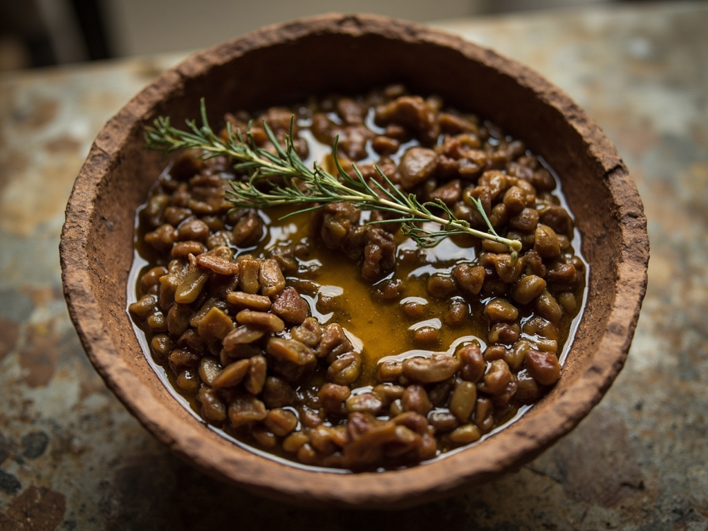 Le potage de lentilles et d'orge de la salle commune