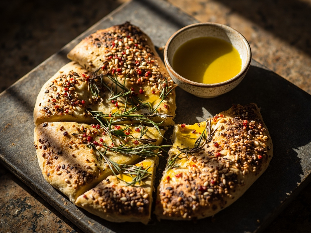 The hyssop and oil bread of the banquet