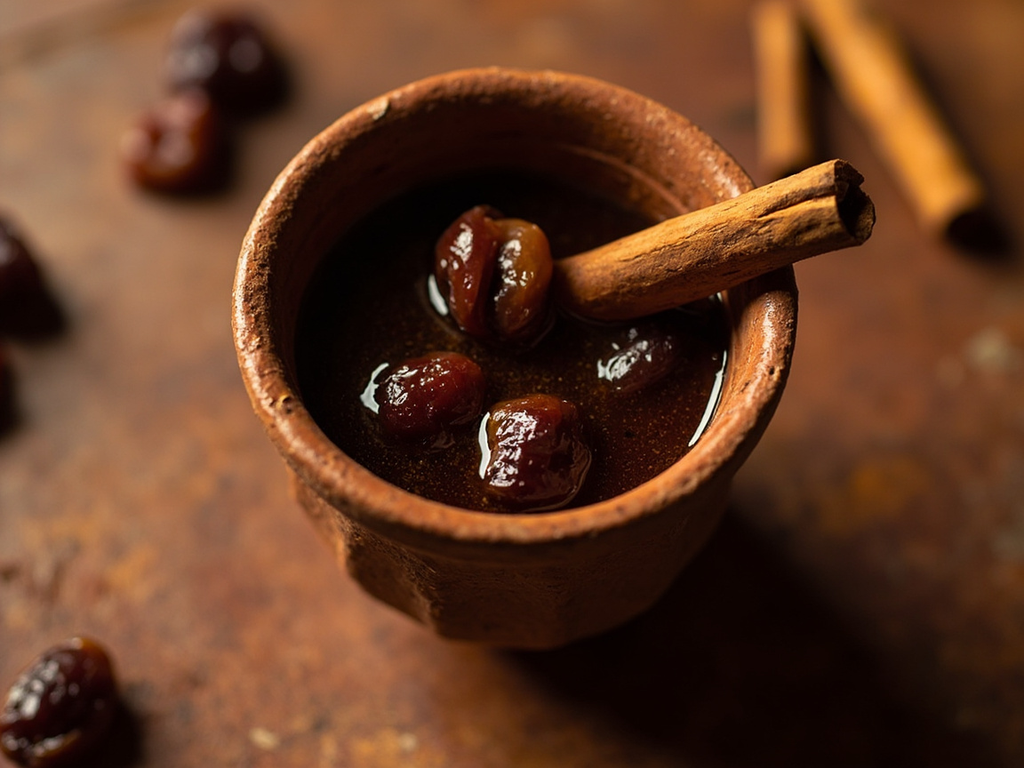 Libation de dattes et raisins au parfum de cannelle