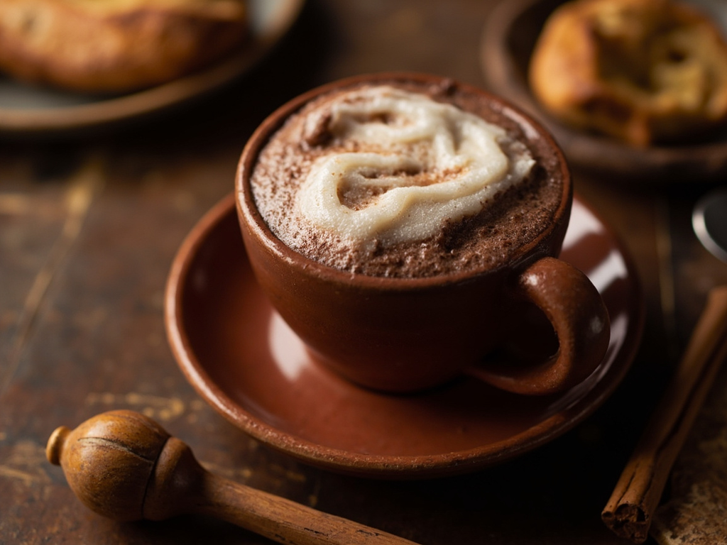 Chocolate de agua de Oaxaca with Molinillo