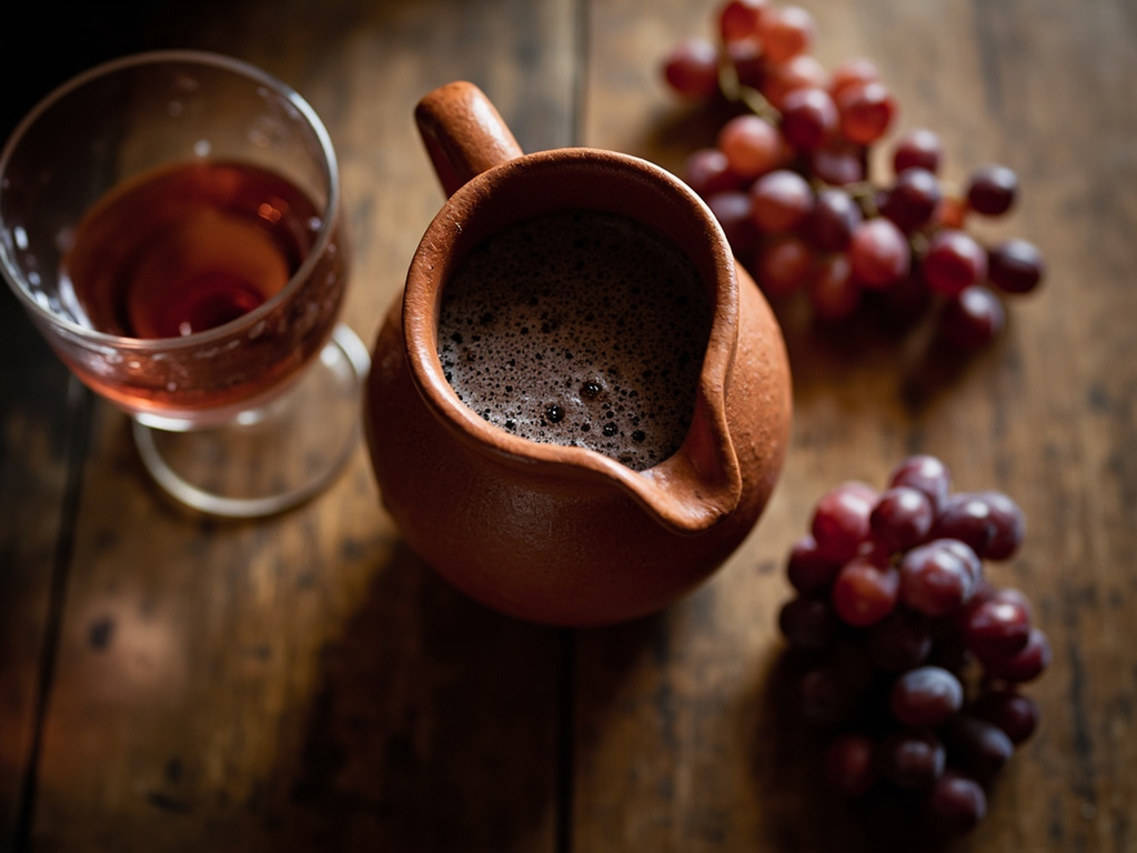 Chicha de uva (fermented grape must)