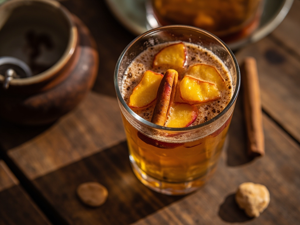 Mote con huesillos (wheat and dried peach in syrup)