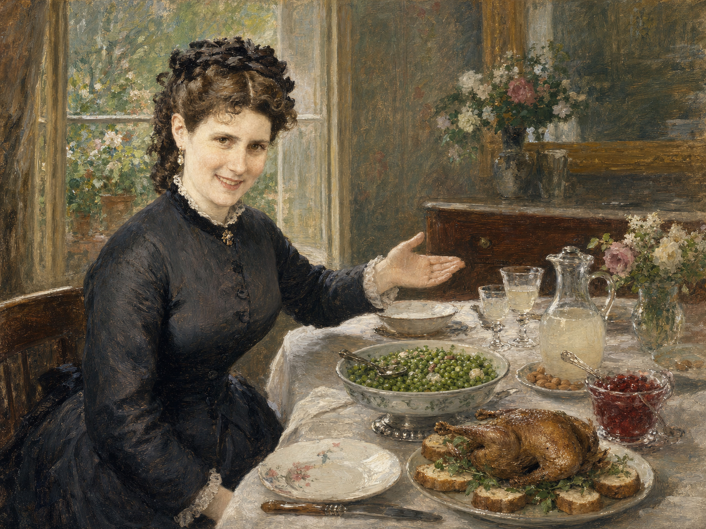 Berthe Morisot at the table