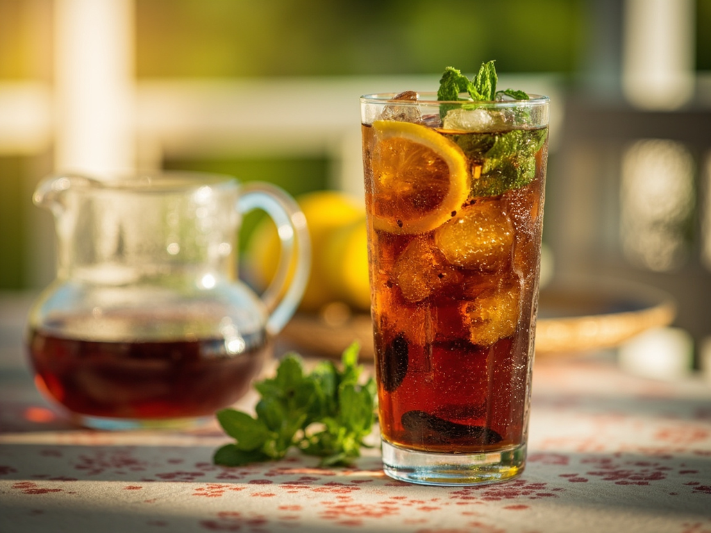 Thé glacé sucré (sweet iced tea)